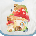 thumbnail image 4 of Inktastic Mushroom Cottage Boys or Girls Baby Bib, 4 of 4