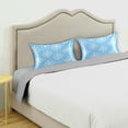 thumbnail image 3 of Yayeee Pillowcase Queen Size Set of 2 Satin Wrinkle Resistant Pillow Case, Snowflake Pattern, 3 of 8