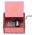 thumbnail image 3 of Caja de música con manivela, minicaja de música portátil de madera con manivela grabada a mano, estilo Vintage, rosa, regalo para cumpleaños, 3 of 14