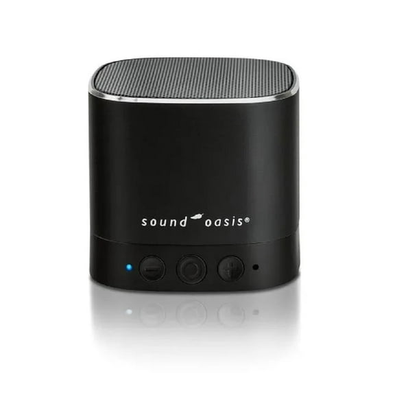 Sound Oasis Baby Sound Machine with Bluetooth - 20 Soothing Sounds, Portable, Includes New Help Booklet and Baby Sound Therapy App for Sleep and Relaxation