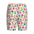 thumbnail image 7 of Daiia Tulips Flowers Mens Woven Stretch Pajama Short,Short Pajama Pants-3X-Large, 7 of 7