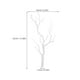 thumbnail image 2 of GAXIRE 2 piezas de ramas de árbol blancas para decoración de centro de mesa, ramas artificiales para jarrón, 2 of 5