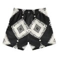 thumbnail image 2 of White Paper Art Black Background Boys' Swim Trunks Board Shorts Beach Pants Bathing Bottoms 5T, 2 of 8