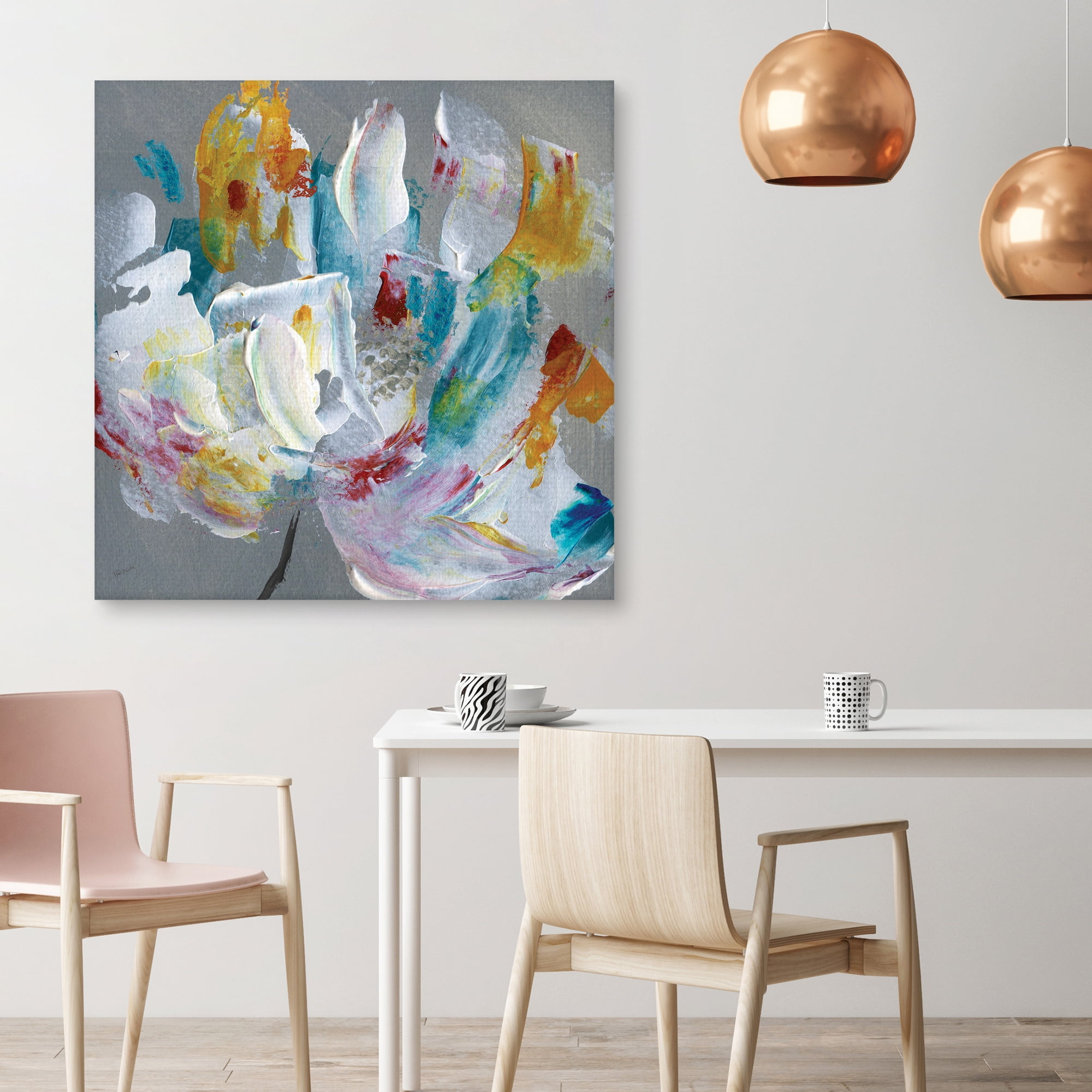 Tye Dye Flower by Katrina Craven Canvas Art Print
