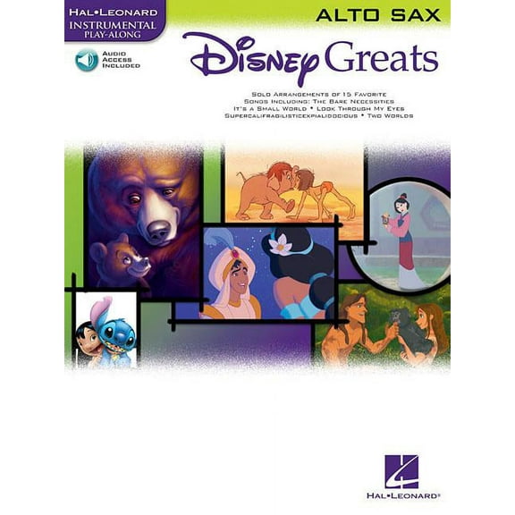 Disney Greats: for Alto Sax Instrumental Play-Along Pack