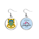 thumbnail image 1 of Tuvalu Oceania National Emblem Pendientes de sandía verano lóbulo desgaste Unbranded M, 1 of 3