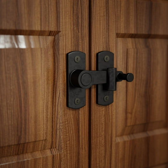 Renovators Supply Door Latch 2" Oil Rubbed Bronze Gate Latch / Barn Door Latch Lock w/Screws