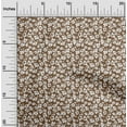 thumbnail image 2 of oneOone Polyester Spandex Brown Fabric Floral Sewing Material Print Fabric By The Yard 56 Inch Wide, 2 of 4