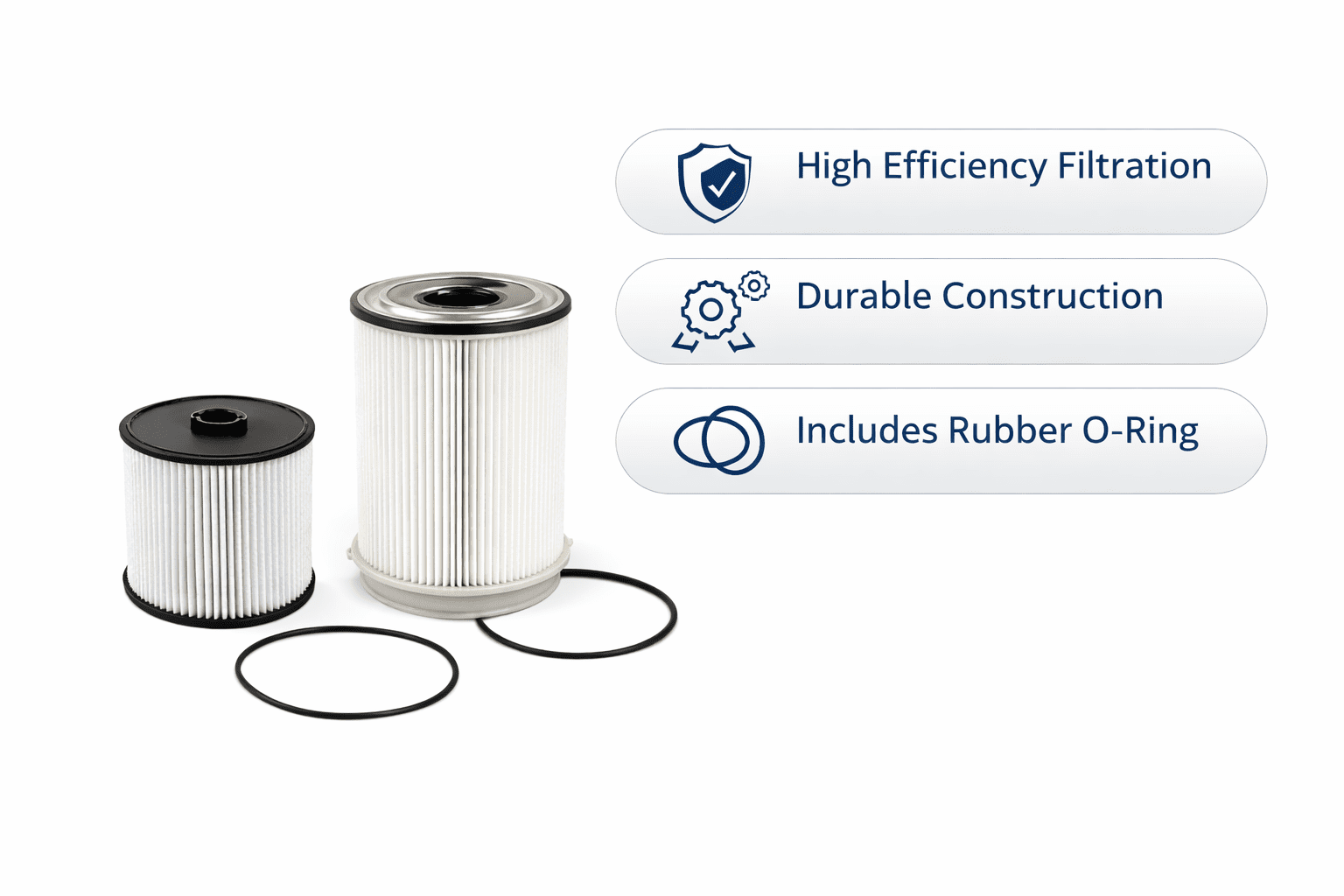 Fuel Filters 68157291AA and 68436631AA for a 2019-2024 Ram Truck 6.7L Cummins Diesel
