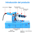 thumbnail image 3 of Termofusor Kit 1800w 0-380°c Digital Pantalla Dados+tijeras Xtellar azul, 3 of 3