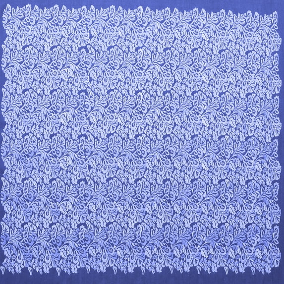 Ahgly Company Machine Washable Indoor Square Abstract Blue Contemporary Area Rugs, 8' Square