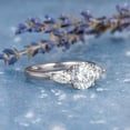 thumbnail image 2 of Elise Jewel 14K White Gold Plated Ring - Brilliant 1.9 Ct Round Cut Diamond Ring - Engagement Wedding Trilogy Ring for Women's - 3 Stone Diamond Rings for Women's - Engagement Wedding Rings, 2 of 4