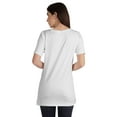 thumbnail image 3 of Inkmeso Plain Basic Tshirt Long Length Tee Short Sleeve Workout Top For Women, 3 of 9