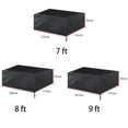 thumbnail image 4 of SENRISE Billiard Pool Table Dust Cover Outdoor Table Patio Set Cover 7ft/8ft/9ft Waterproof, 4 of 5