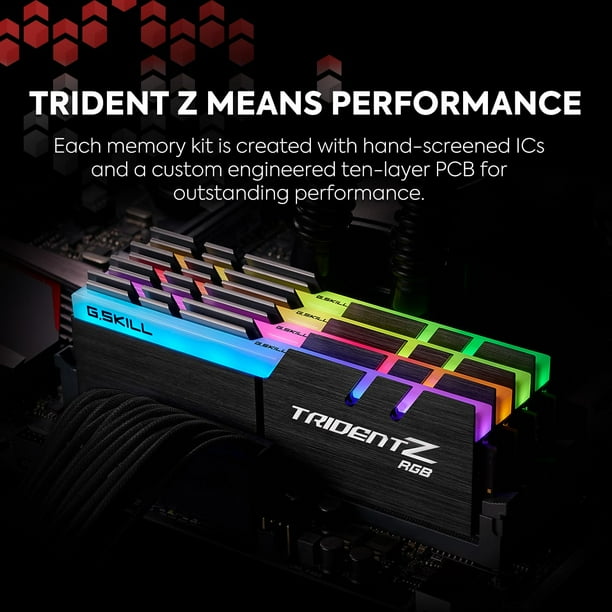 TRIDENTZ RGB DDR4-3200 8GB×2 G.Skill TridentZ RGB Series 16GB (2 x 8GB) 288-Pin DDR4 SDRAM DDR4
