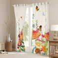 thumbnail image 3 of Mushroom Curtains, Window Curtains, Boho Aesthetic Butterfly 30%-50% Blackout Curtains Natural Plant Botanical Fungus Mushroom Curtains & Drapes 52Wx63L, 3 of 5