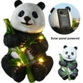 thumbnail image 4 of BLEEUS Panda Statue Solar Light Resin Solar Garden Decor For Mom Grandma Home Supplies (Sitting), 4 of 10