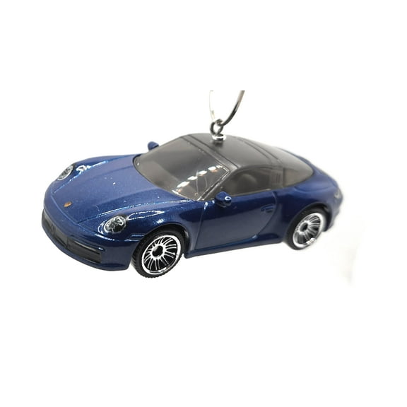 Porsche 911 Targa 4 Blue Christmas Ornament