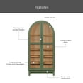 thumbnail image 5 of Better Homes & Gardens Juliet Arch Accent Cabinet, Deep Green Finish, 5 of 7