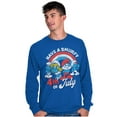 thumbnail image 5 of Retro Smurfs Cartoon 4th of July Long Sleeve TShirt Men Women Brisco Brands S, 5 of 6