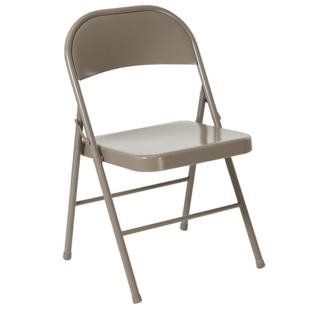 - Flash Furniture HERCULES Series Double Braced Gray Metal Folding Chair