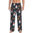 thumbnail image 2 of Lsque Cute Santa Claus Gift Print Men's Pajama Pants, Lounge Pant - Comfortable Home Wear,Elastic Waistband, Stylish Design-Medium, 2 of 9