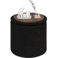 thumbnail image 2 of Storage   Sherpa Folding Storage Oval Bench Foot Rest  Grey, 2 of 3