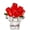 Red Rose, variant on Red Rose Crystal Glass Rose Figurine Ornament Home Decor