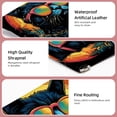 thumbnail image 4 of FeBohao 2 PCS Cosmetic Shrapnel Bag Sturdy Makeup Toiletry Bags Wallet Vegan Leather Compact Small Box Trendy Baby Lipsticks Simple Tote Holder Valentines Cation Abstract Cat, 4 of 6