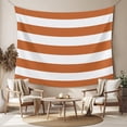 thumbnail image 2 of Orange Stripes Tapestry for Bedroom Wall Hanging Tapestry, Simple Orange White Texture Ceiling Backdrop Tapestries Poster Blanket Wall Decor for Teens Room Living Room Dorm 55" x 73", 2 of 8