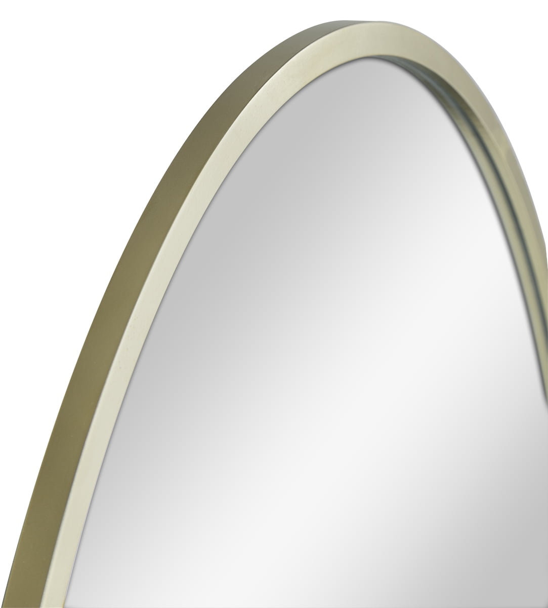 Mainstays Miroir ovale encadré, Miroir décoratif. Doré métallisé, miroir, 24x36po
