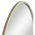 thumbnail image 3 of Mainstays Oval Lounge Framed Wall Mounted Mirror, Home Decor Mirror. Gold Metallic, 24x36", 3 of 6