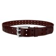thumbnail image 5 of Falari Men's Double Holes Genuine Leather Belt Double Prong Jeans Belt Brown X-Large, 5 of 7