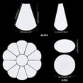 thumbnail image 6 of 88 Pcs Flower Shape Paper Quilting Templates Handmade English Paper Piecing Trapezoid, 6 of 6