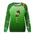 thumbnail image 4 of WXLWZYWL Christmas Sweatshirt Women Christmas Snowman Reindeer Print Pullover Casual Long Sleeve Holiday Shirts Tops, 4 of 4