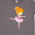 thumbnail image 4 of Inktastic Ballerina, Ballet Girl, Ballet Dance, Orange Hair Girls Toddler T-Shirt, 4 of 5