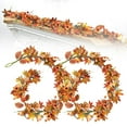 thumbnail image 2 of Yttmshdga Autumn Door And Table Bouquet Set Faux Maple Leaves Chrysanthemums Pumpkins & Wheat (2 Pieces) Household Imitation, 2 of 6
