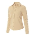 thumbnail image 3 of MixMatchy Women's Fleece Button Down Casual Long Sleeve Shacket Shirt Jacket, 3 of 4
