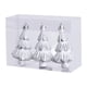 thumbnail image 1 of 3 piezas de adornos colgantes con forma de de Navidad, decoración para de Navidad irrompible, 5 x 8 cm, para decoración de fiestas Plateado, 1 of 8