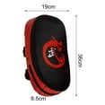 thumbnail image 3 of Kick Curved Punching Mitts for Taekwondo Sanda Sport Boxing Target Karate Red, 3 of 8