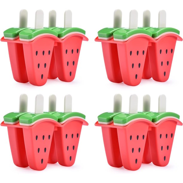 Ice Popsicle Molds 16 Sticks Reusable Ice Pop Maker Popsicles