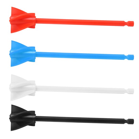 Epoxy Mixer Attachment, 4Pcs Resin Mixer Paddles, Strong Uniform Mixing 5 Blades Reusable Paint Mixer Drill Attachment For Resin Casting Molds