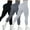 Set 1(3PCS), variant on AEXTO Women's Solid High Waist Sports Tummy Control Leggings, High Stretch Seamless Yoga Leggings, Ladies Sportswear for Indoor Outdoor Wear, Gym Clothes