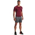thumbnail image 3 of Under Armour Mens HeatGear Compression Short-Sleeve T-Shirt Cardinal 625/White XX-Large, 3 of 6