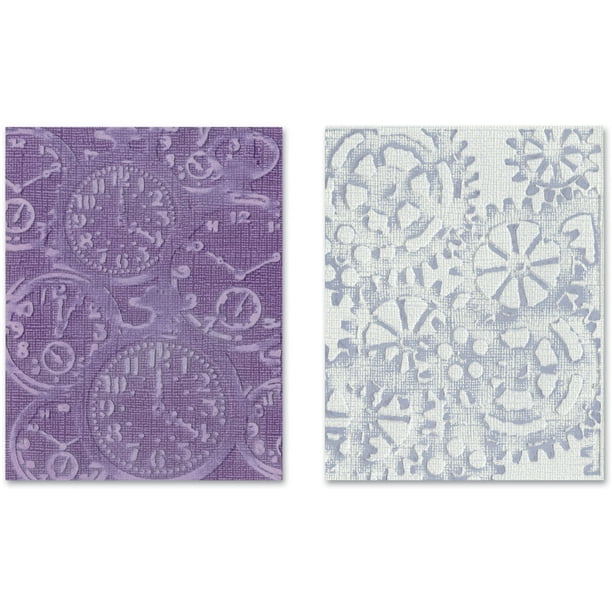 Tim Holtz Alterations Texture Fades Embossing Folders, Clock