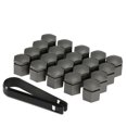 thumbnail image 1 of Juego de 20 tapones para tuercas de rueda de 17mm para VAUXHALL, incluye herramienta, altura 20mm, color gris, plástico resistente., 1 of 6