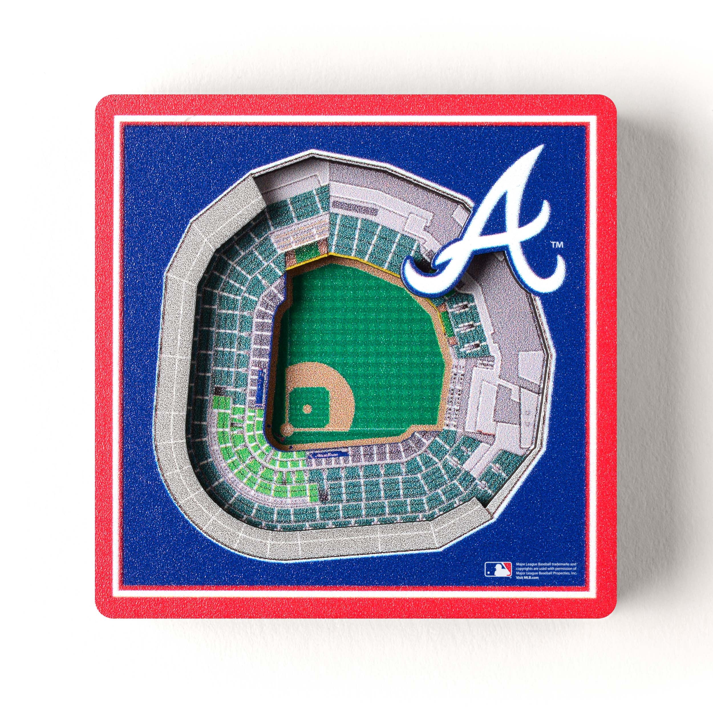 Atlanta Braves Stadium View Magnet