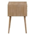 thumbnail image 6 of Rena Mid-Century Modern 2-drawer Side Table in Engineered Wood Ash Finish, 6 of 9