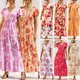 thumbnail image 3 of Vestido de mujer con volantes, estampado floral, corbata, cintura, vestido imperio, cuello en V, Romacci Vestido de mujer, 3 of 7