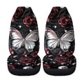 thumbnail image 5 of FOR U DESIGNS Butterfly Rose Pearl Print Car Seat Covers Breathable 2 Pcs Front Interior Sets Replacement Auto Seat Protector Car Accessories Decor Universal Fit Most Vehicles, 5 of 7